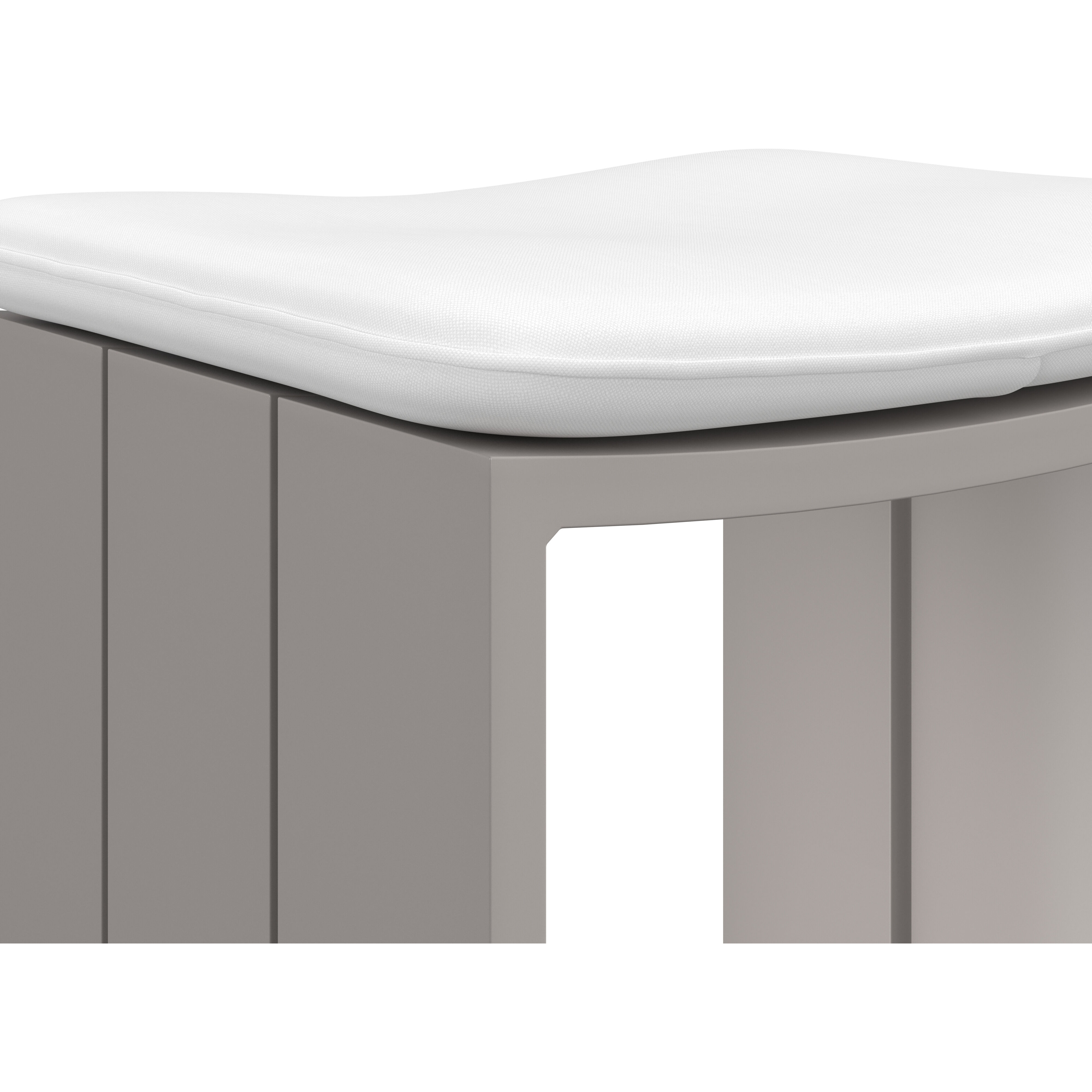 Verin 30.5 inch Greige / Stinson White Outdoor Barstool